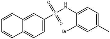 2-Naphthalenesulfonamide, N-(2-bromo-4-methylphenyl)- Struktur