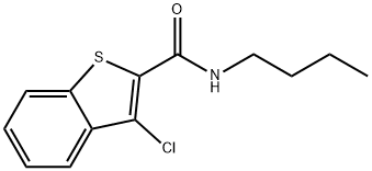 N-butyl-3-chloro-1-benzothiophene-2-carboxamide Struktur