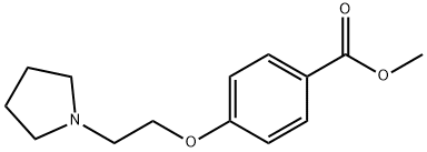 methyl 4-(2-(pyrrolidin-1-yl)ethoxy)benzoate Struktur