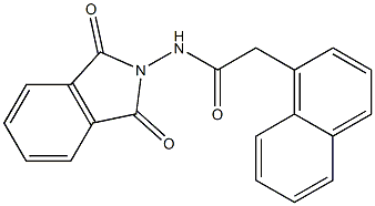 N-(1,3-dioxo-1,3-dihydro-2H-isoindol-2-yl)-2-(naphthalen-1-yl)acetamide Struktur