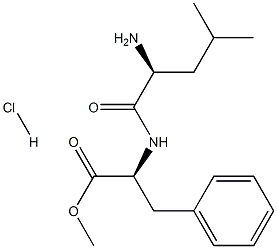 L-Phenylalanine, L-leucyl-, methyl ester, monohydrochloride
 Struktur