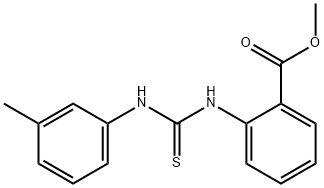 methyl 2-(3-(m-tolyl)thioureido)benzoate Struktur