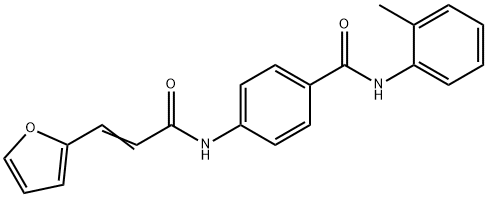 4-{[(2E)-3-(furan-2-yl)prop-2-enoyl]amino}-N-(2-methylphenyl)benzamide Struktur