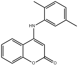 4-[(2,5-dimethylphenyl)amino]-2H-chromen-2-one Struktur