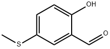 2-hydroxy-5-(methylthio)benzaldehyde Struktur