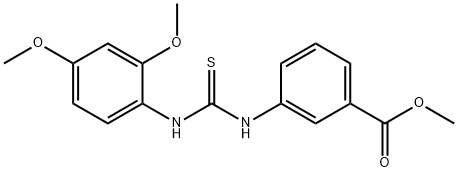 methyl 3-(3-(2,4-dimethoxyphenyl)thioureido)benzoate Struktur