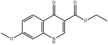 ethyl 7-methoxy-4-oxo-1,4-dihydroquinoline-3-carboxylate Struktur