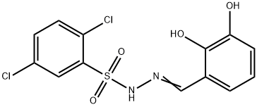 (Z)-2,5-dichloro-N'-(2,3-dihydroxybenzylidene)benzenesulfonohydrazide Struktur