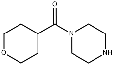 1-piperazinyl(tetrahydro-2H-pyran-4-yl)methanone Struktur