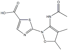 methyl 4-methyl-2-(5-methylisoxazole-3-carboxamido)thiazole-5-carboxylate Struktur