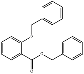 benzyl 2-(benzylthio)benzoate Struktur