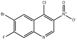 6-溴-4-氯-7-氟-3-硝基喹啉, 853908-81-3, 結(jié)構(gòu)式