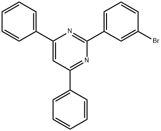 2-(3-bromophenyl)-4,6-diphenylpyrimidine Struktur