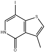 7-iodo-3-methyl-Thieno[3,2-c]pyridin-4(5H)-one Struktur