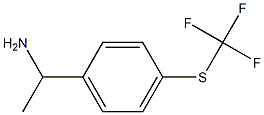 1-(4-[(TRIFLUOROMETHYL)SULFANYL]PHENYL)ETHAN-1-AMINE Struktur