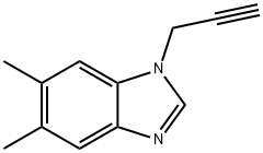 5,6-dimethyl-1-(2-propynyl)-1H-benzimidazole Struktur