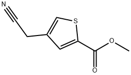 methyl 4-(cyanomethyl)thiophene-2-carboxylate Struktur