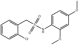 1-(2-chlorophenyl)-N-(2,4-dimethoxyphenyl)methanesulfonamide Struktur