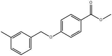 methyl 4-((3-methylbenzyl)oxy)benzoate Struktur