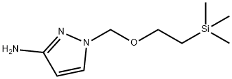 1-[[2-(trimethylsilyl)ethoxy]methyl]-1H-pyrazol-3-amine Struktur