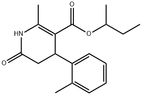 sec-butyl 2-methyl-6-oxo-4-(o-tolyl)-1,4,5,6-tetrahydropyridine-3-carboxylate Struktur