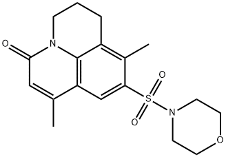 1,8-dimethyl-9-(morpholinosulfonyl)-6,7-dihydropyrido[3,2,1-ij]quinolin-3(5H)-one Struktur