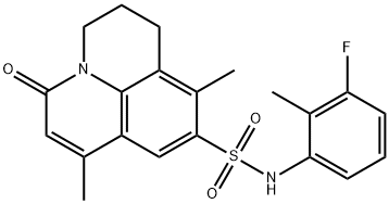 N-(3-fluoro-2-methylphenyl)-7,10-dimethyl-5-oxo-1,2,3,5-tetrahydropyrido[3,2,1-ij]quinoline-9-sulfonamide Struktur