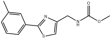 methyl ((2-(m-tolyl)thiazol-4-yl)methyl)carbamate Struktur