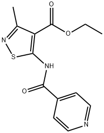 ethyl 5-(isonicotinamido)-3-methylisothiazole-4-carboxylate Struktur