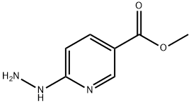 6-Hydrazino-nicotinic acid methyl ester Struktur