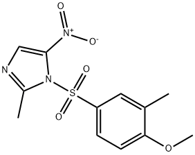 methyl 2-methyl-4-[(2-methyl-5-nitro-1H-imidazol-1-yl)sulfonyl]phenyl ether Structure