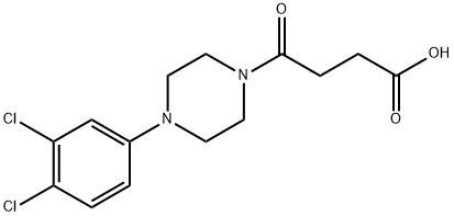 4-(4-(3,4-dichlorophenyl)piperazin-1-yl)-4-oxobutanoic acid Struktur