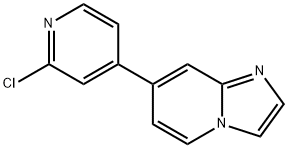 7-(2-chloro-pyridin-4-yl)-imidazo[1,2-a]pyridine Struktur