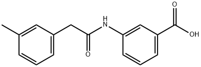 3-(2-(m-tolyl)acetamido)benzoic acid Struktur