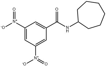 N-cycloheptyl-3,5-dinitrobenzamide Struktur