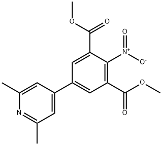 dimethyl 5-(2,6-dimethylpyridin-4-yl)-2-nitroisophthalate Struktur