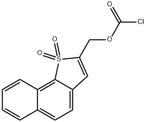 Carbonochloridic acid, (1,1-dioxidonaphtho[1,2-b]thien-2-yl)methyl ester Struktur