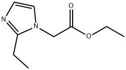 2-(2-甲基-1H-咪唑-1-基)乙酸乙酯 結(jié)構(gòu)式