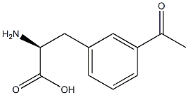 Phenylalanine, 3-acetyl- Struktur