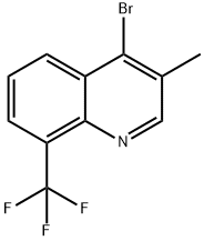 4-bromo-3-methyl-8-(trifluoromethyl)quinoline Struktur