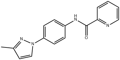 N-[4-(3-methyl-1H-pyrazol-1-yl)phenyl]-2-pyridinecarboxamide Struktur