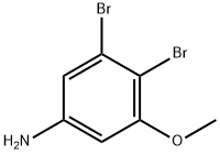 3,4-Dibromo-5-methoxyaniline Struktur