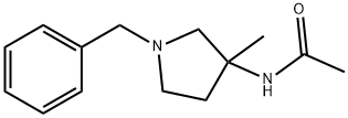 N-(1-benzyl-3-methylpyrrolidin-3-yl)acetamide Struktur