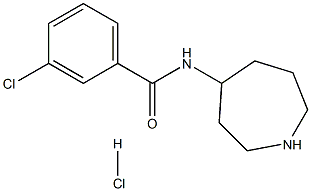 N-(azepan-4-yl)-3-chlorobenzamide hydrochloride Struktur