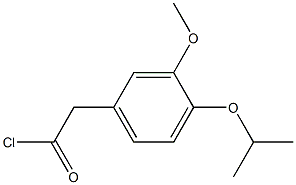 2-(4-isopropoxy-3-methoxyphenyl)acetyl chloride Struktur