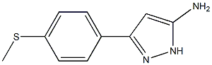 3-(4-(Methylthio)phenyl)-1H-pyrazol-5-amine Struktur