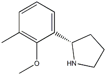 (S)-2-(2-methoxy-3-methylphenyl)pyrrolidine Struktur