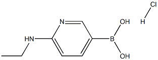 6-(Ethylamino)pyridine-3-boronic acid.HCl Struktur