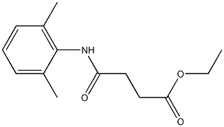 ethyl 4-[(2,6-dimethylphenyl)amino]-4-oxobutanoate Struktur