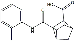 3-(o-tolylcarbamoyl)bicyclo[2.2.1]heptane-2-carboxylic acid Struktur